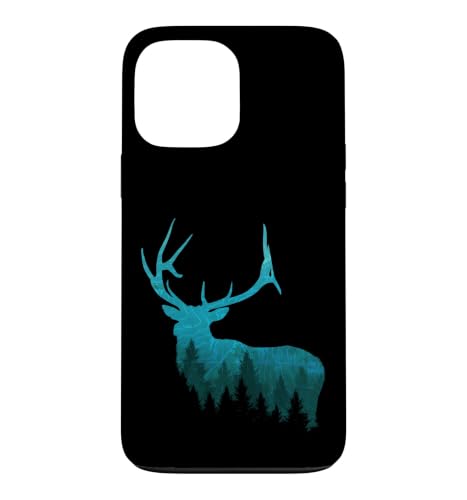 Topographical Bull Elk Deer Hunting Antlers Deer Hunters Case for iPhone 13 Pro…