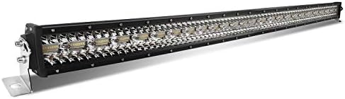 BraveWAY 4x4 Combo LED Light Bar White 3 Row 12V 24V for Off-Road Car Tractor Truck Boat