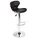 BestMassage Set of 2 Adjustable Height Swivel Bar Stools w/Chrome Base Counter Height Stool