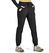 NORTHYARD Women's Cargo Joggers Lightweight Quick Dry Water Resistant Hiking Pants with Zipper Po...