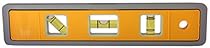 Johnson Level and Tool 5500M-GLO 9-Inch Magnetic Glo-View Aluminum Torpedo Level with Rare Earth Magnets - 3 Vial