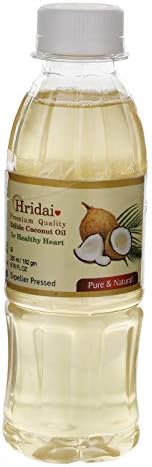 Hridai Premium Quality Edible Coconut Oil Expeller Pressed - 200 ml