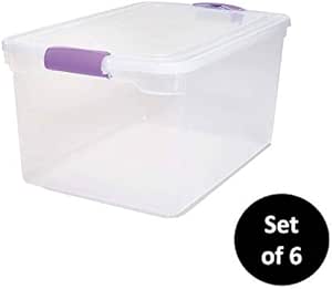 clear plastic storage bins 66 quart