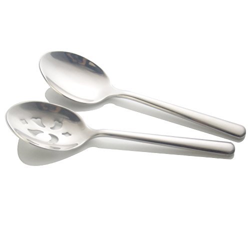 Enwinner Stainless Steel Soup Buffet Colander Serving Spoons, Pack Of 2, Lenght 9