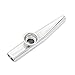 Exquisite Aluminum Alloy Kazoo with A Beautiful Gift Box (A Good Companion for a Guitar, Ukulele) (Silver)