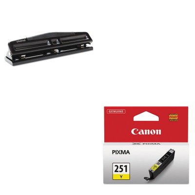 KITCNM6516B001UNV74323 - Value Kit - Canon 6516B001 CLI-251 Ink (CNM6516B001) and Universal 12-Sheet Deluxe Two- and Three-Hole Adjustable Punch (UNV74323)