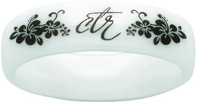 CTR Ring White Diamond Ceramic "Heavenly Flower" - J128 (6)