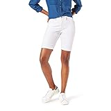 Signature by Levi Strauss & Co. Gold Label Women's Modern Skinny Shorts, White Dove, 12