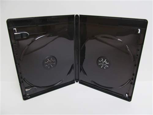 1 x Viva Elite Branded Double Black CD DVD Blu Ray Disc Cases (Face on Face) With 14mm Spine. Cases Have A Outer Sleeve For Artwork Inlay. Same Cases As Used By Major Film Studios.