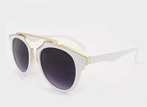 Arctic Star® Korea retro cat eye sunglasses sunglasses for men and women burst models (White color)