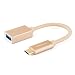 Type C Adapter, CableCreation 0.5ft USB C to USB 3.0 Female Adapter Cable, USB-C OTG Cable, Compatible MacBook Pro,Galaxy S8/S8+, Pixel XL 2, More Type C Devices, 0.15M/ Gold primary