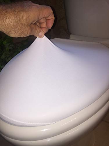 DISH NANNY White Toilet Seat Sign Put me Down - Toilet Sign Cover - Potty Training Adults | Bathroom Reminder to Put The Toilet seat Down