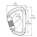Spidergard S01813-S Steel Carabiner 50kn (11,200 lb) Rated, Twist Auto Lock, ANSI Certified