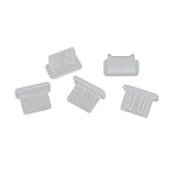 uxcell 5Pcs Clear Dust Plastic Cover For Digital Product Mini-USB