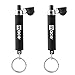 Mace Brand Police Strength Mini Keychain Pepper Spray Keyring Hard Case with Key Chain (Black 2-Pack)
