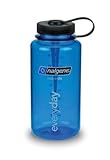 Nalgene 32 oz Wide Mouth Reusable Bottle, Tritan, in Blue