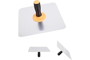 12 Inch Aluminum Plaster Hawk with Soft Handle,Lightweight Drywall Hawk for Mortar & Spackle, Durable Plastering Hawk Tool fo
