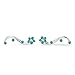 925 Sterling Silver Flower Vine Cuff Earrings – Chuvora Jewelry – Blue Zircon Crystal Ear Crawlers