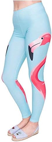 Yoga Pants Women Fashion Love Flamingo Print Clothing High Waist Woman Leggings Skinny Stretch Sweatpants Trousers