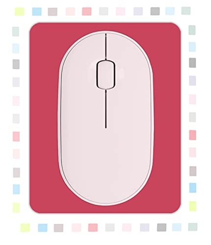 Small Rectangular Mouse pad Shop, only Takes up Mouse Space, Universal mini Mouse pad Portable Waterproof, with Non-Slip Glue Base, red 5X6 inches, at Amazon