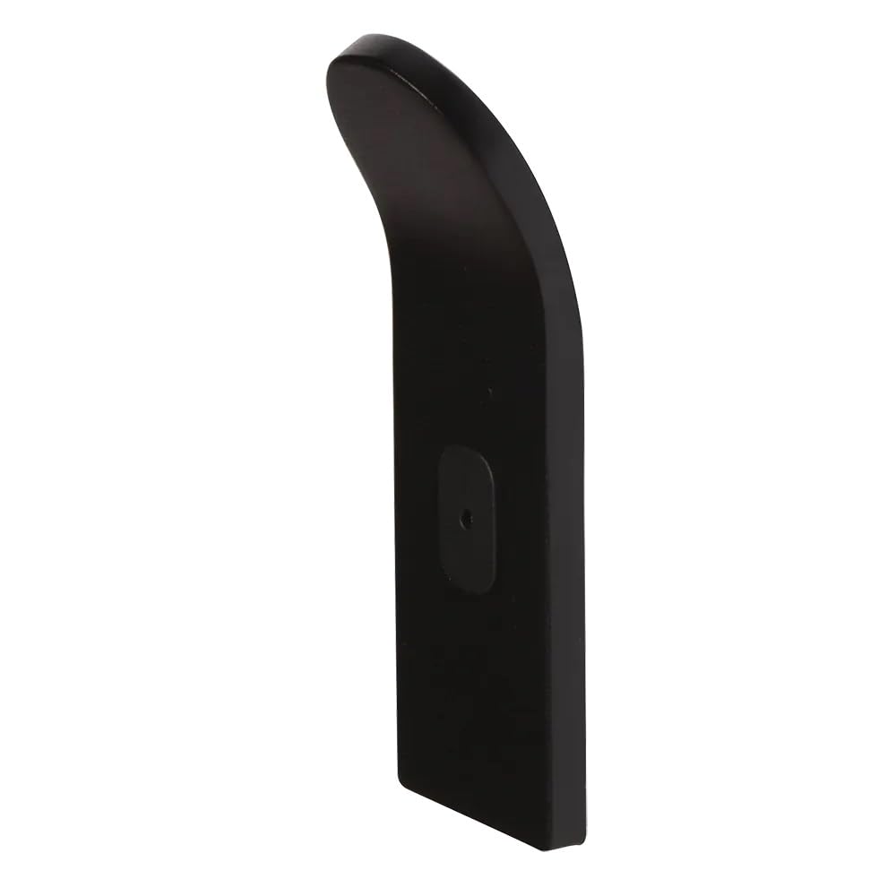 Croydex Telesto Coat Hooks - Black Matt Bathroom Accessory for Hospitality, Travel, and Residential Settings - Easy Install Wall Mounted Single Hook - Aluminium & ABS with Fixings Included
