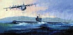 Hobbyboss Hbb83515 1:350 - Plan Type 033 Submarine & Sh-5 Model Kit