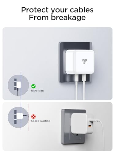 Aioneus USB C Charger 4-Port 40W iPhone Fast Charger Multiple USB Plug Type C Adapter with Double USB-C & USB-A Wall Charger for iPhone 16/16 Pro Max,15/14/13, Samsung Galaxy S25 S24, iPad