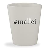 #mallei - White Hashtag Ceramic 1.5oz Shot Glass