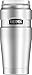 Thermos Stainless King 20 oz Travel Tumbler with 360 Drink Lid, Stainless Steel