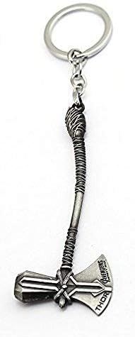 N10BD Avengers Infinity War - Thor's Axe Keychain - Gun Metal Silver