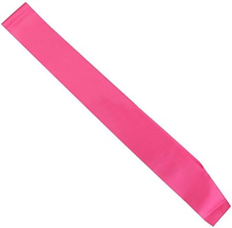 Plain Blank Sashes for Wedding Bachelor Party Bridal Shower Baby Shower Hen Party Headband Badge Wing Fairy Maiden Stick DIY Etiquette Belt,Pack Of 6 (pink)