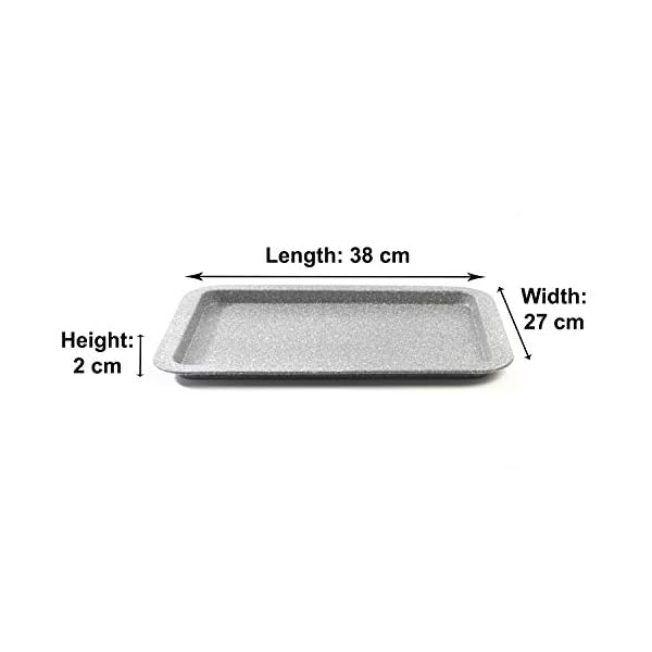 Salter BW02775G Baking Tray, Non-Stick Carbon Steel Oven Sheet, Flat Cooking Pan For Cookies, Roasting, Vegetables, Oven…