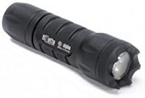 Elzetta A311 Alpha 1-Cell Flashlight with Crenellated Bezel Ring, Standard Lens, Rotary Tailcap