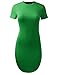 ALL FOR YOU Women's Short Dolphin T-Shirt Dress Kelly Green Medium
