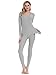 Cherrydew Women’s Ultra Soft Thermal Underwear Set Cotton Long Johns Base Layer Fleece Lined(Gray,Medium)thumb 1