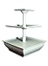 EdgeVantage White Three Tier Server Station - Dessert Tray - Cupcake Stand - Food Display - DAMAGED Box
