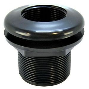 Lifegard Aquatics All FPT Bulkhead Black: 1 All FPT Requires 1 3 4 Diameter Hole