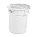 Rubbermaid Commercial FG9G7400WHT Prosave Ingredient Container with Sliding Lid, and 3 Cup Scoop, White