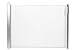 Lascal KiddyGuard Avant, White, Retractable Baby Safety Gate, Simple One-Hand Operated Childproof Locking Mechanism, Elegant Brushed Aluminum Design Fits Any Décor, Fits Inside Openings Up To 48”