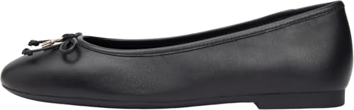Hilfiger Smooth LTHR Ballet FW0FW09006 - Bailarinas para Mujer, Color Negro (Negro), Talla 37, Black, 37 EU