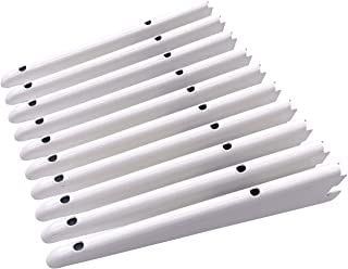 My ShopFittings Ltd Twin Slot Wall Mounted Shelving Bracket White Pack of (1, 2, 4, 6, 8, 10) Sizes (12cm, 17cm, 22cm, 27cm, 32cm, 37cm, 47cm, 61cm) (10, 37cm Or 370mm White Bracket)