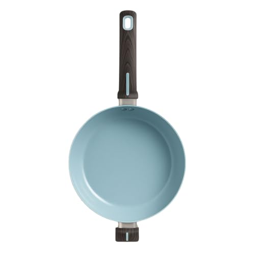 JadeCook Sartén Antiadherente de 30 cm Jade Essentials con Recubrimiento Cerámico de 2 Capas, Mango Tipo Madera Soft Touch, Color Jade
