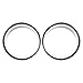 ICARS Silver Front Headlight Trim Cover Bezels