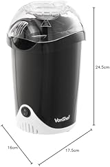 VonShef Popcorn Maker 1200W Air Popper One Touch Operation Black view 10