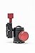 Colorado Tripod Company - Mini Tripod Ballhead 20lb Load Capacity for Monopod, Slider, Digital Cameras-Arca Clamp with 40mm Universal Arca Plate-Red