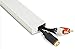 UT Wire Cordline 2-Way Cord Channel in Paintable White, 8-ft Continuous Roll