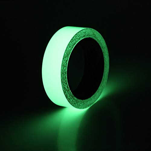 Glow in The Dark Tape 30' ft Length x 1 Inch Wide, Premium Quality Non-Toxic, 12 Hour Glow. Sticks Easily & Waterproof. Perfect for Home and Office use. - Thumbnail 6