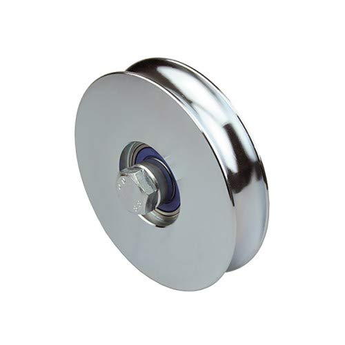 DOJA Barcelona | Industrial Sliding Door Wheel | 2 Pieces | 100mm x 20mm Steel | U Groove Bearings | Heavy-duty Sliding Door Design