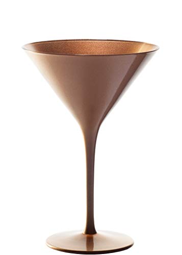 Stölzle Lausitz Cocktailschale Elements 240ml I Martini Gläser 6er Set I bronze I Cocktailgläser spülmaschinenfest…