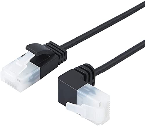 INNOV8 Ultra Slim Cat6 Ethernet Cable, Up Angle UTP Network Patch Lan Connector for Laptop Router TV BOX - 5m (Up Angle)
